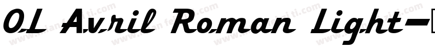 OL Avril Roman Light字体转换